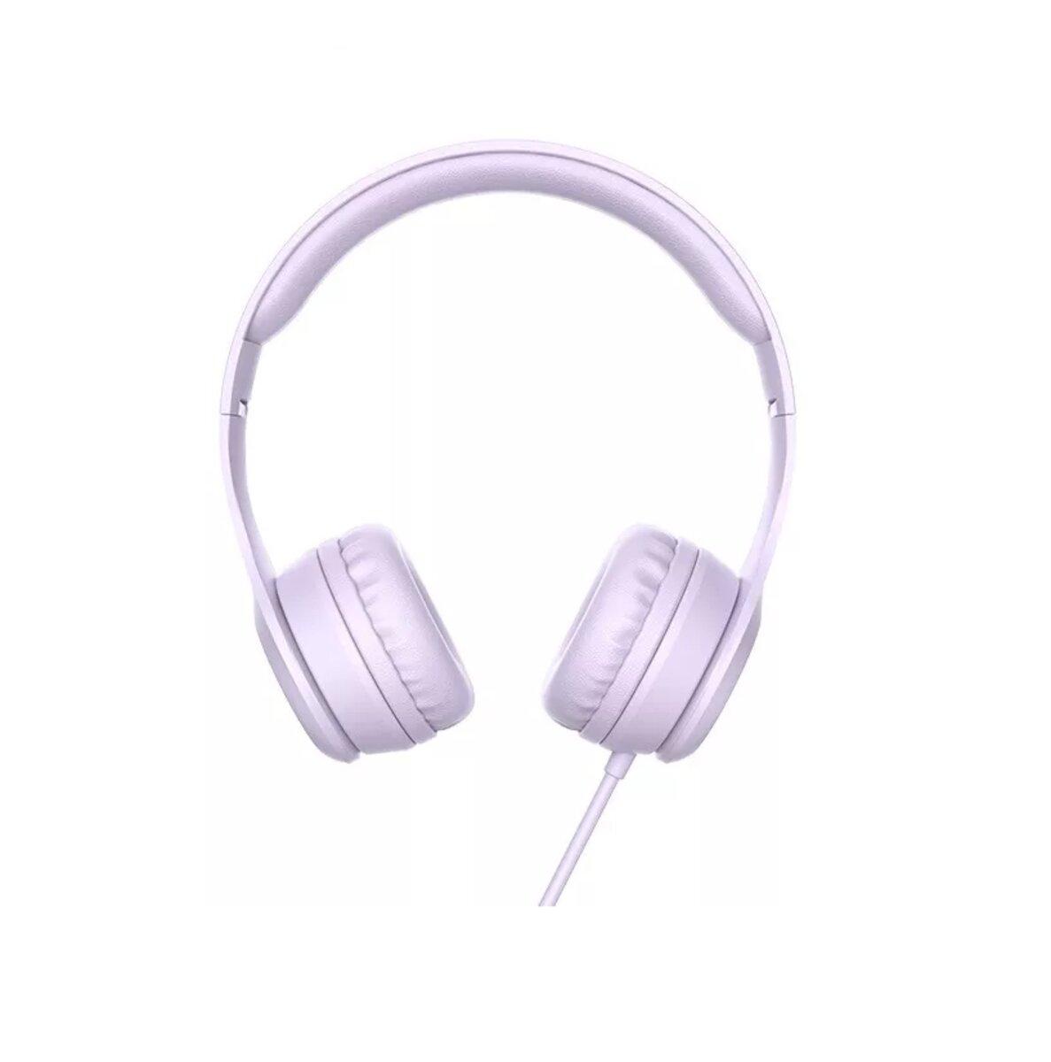 Навушники HOCO W21 Graceful charm wire control headphones Purple lly