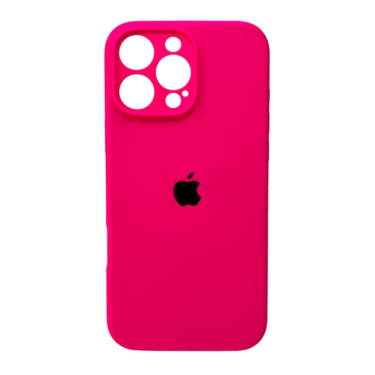 Чохол для смартфона Silicone Full Case AA Camera Protect for Apple iPhone 16 Pro 23,Shiny Pink lly