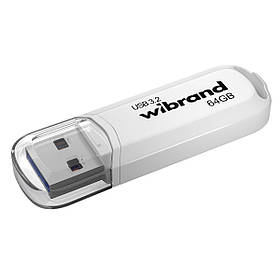 Флеш-накопичувач Wibrand USB 3.2 Gen1 Marten 64GB White ly