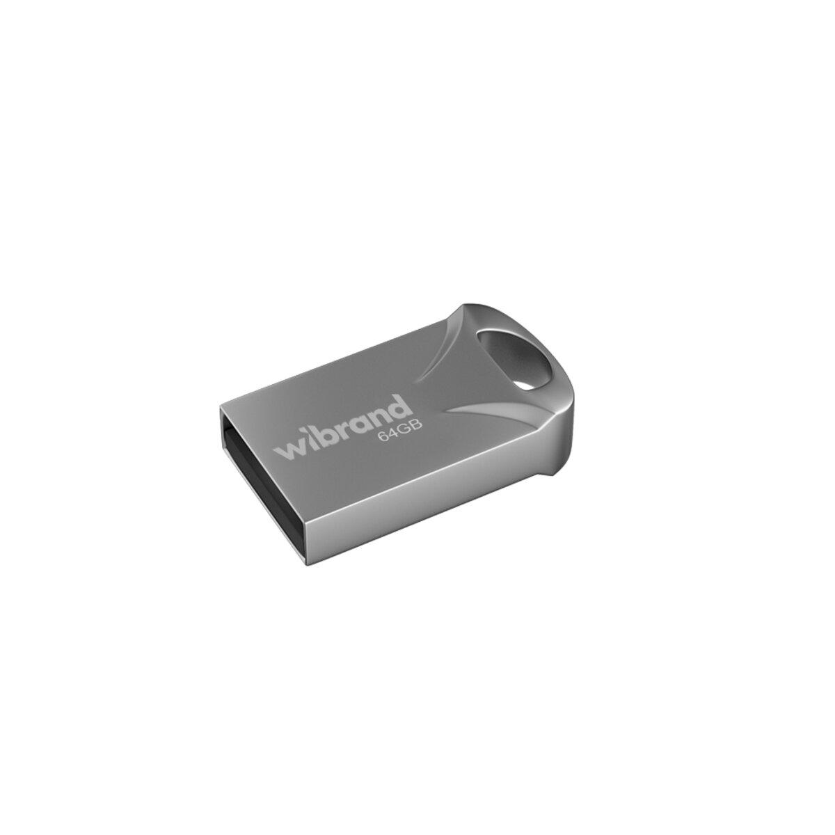 Флеш-накопичувач Wibrand USB 2.0 Hawk 64Gb Silver yL.
