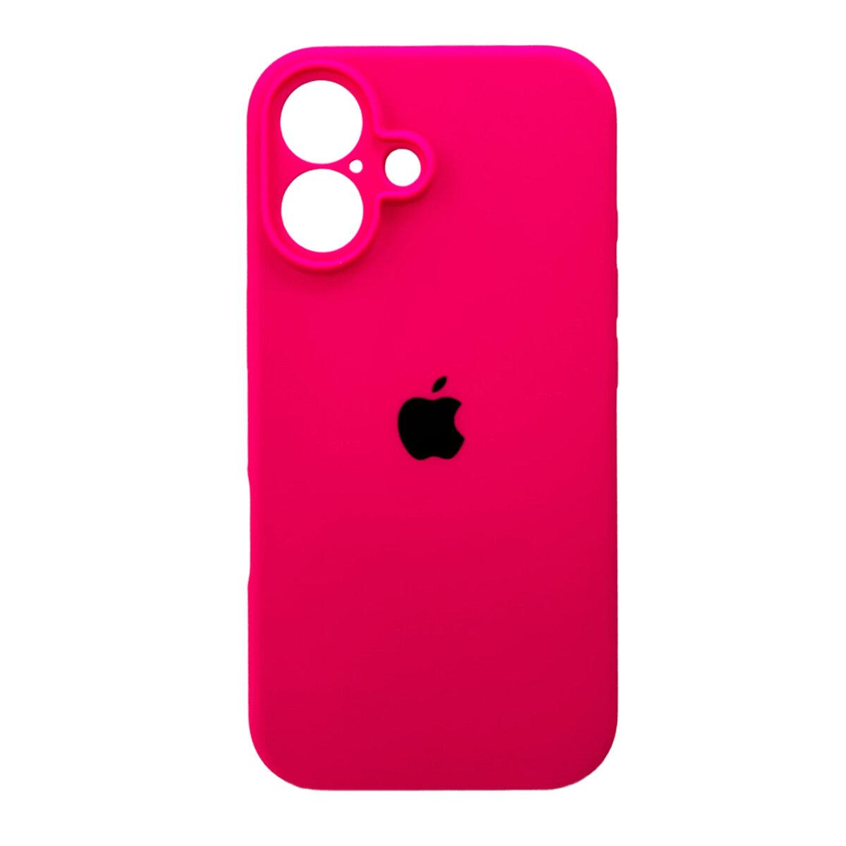 Чохол для смартфона Silicone Full Case AA Camera Protect for Apple iPhone 16 23,Shiny Pink lly
