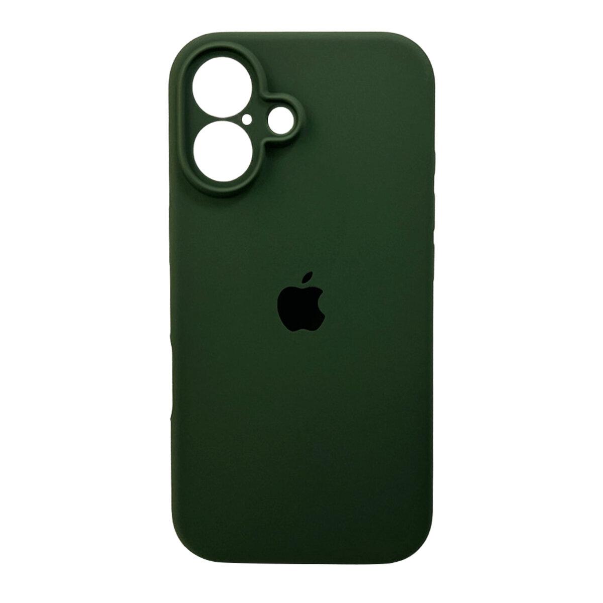 Чохол для смартфона Silicone Full Case AA Camera Protect for Apple iPhone 16 46,Pine Green lly