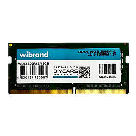 Оперативна пам'ять DDR4 Wibrand 16GB 2666MHz CL19 SODIMM ly