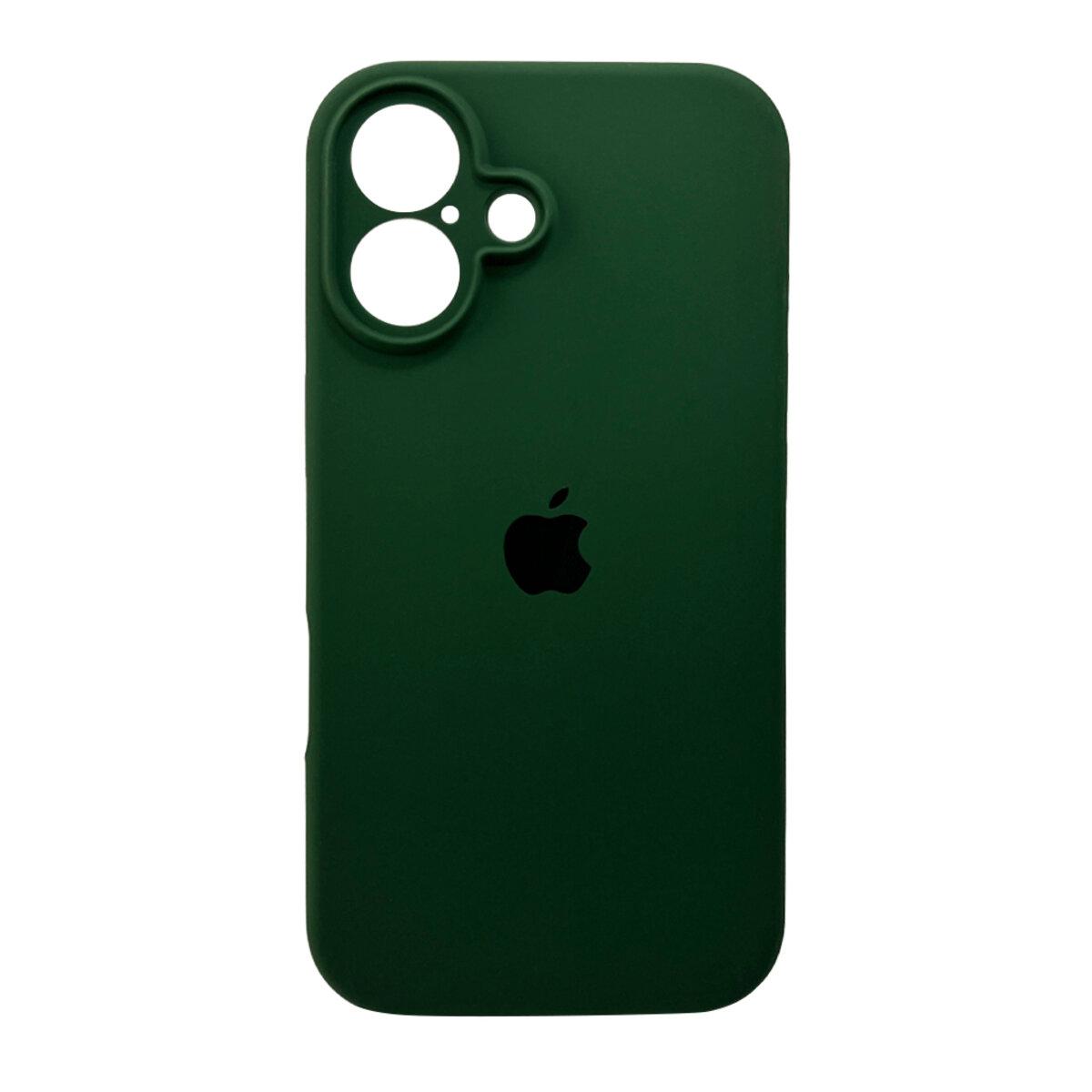 Чохол для смартфона Silicone Full Case AA Camera Protect for Apple iPhone 16 40,Atrovirens lly