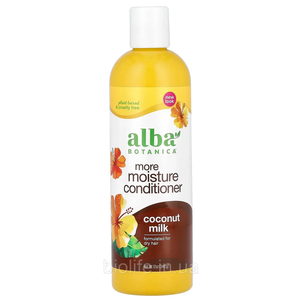 Alba Botanica, кондиціонер для сухого волосся, глибоке зволоження, з кокосовим молоком, 340 г (12 унций) оригінал, фото 1
