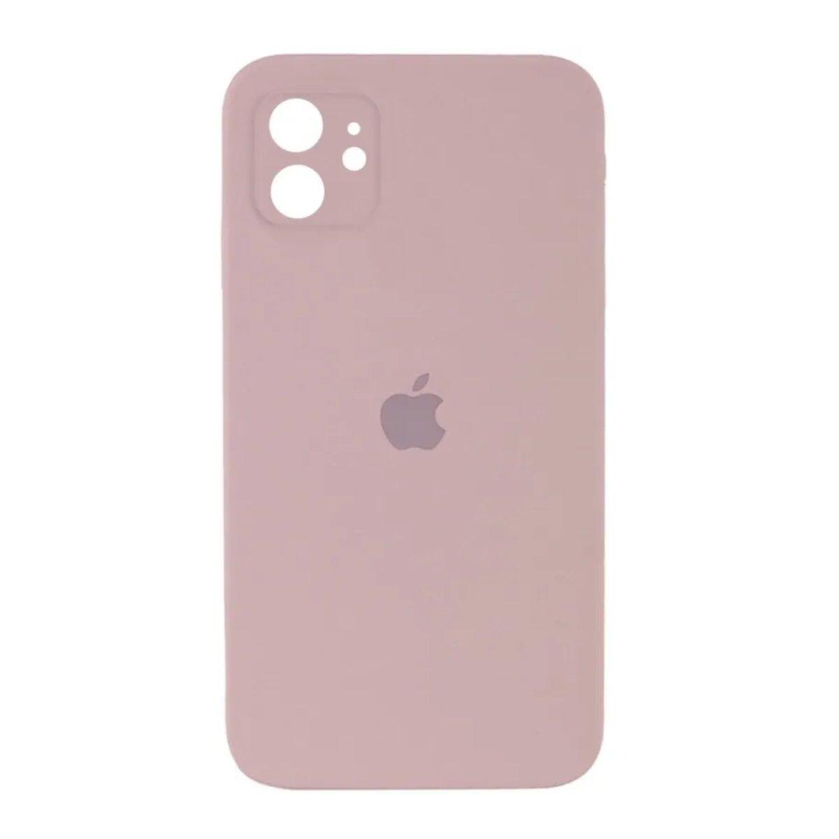 Чохол для смартфона Silicone Full Case AA Camera Protect for Apple iPhone 11 15,Pink Sand lly