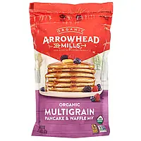 Arrowhead Mills, Органічна суміш для млинців і вафель із кількох злаків, 623 г (22 унції)