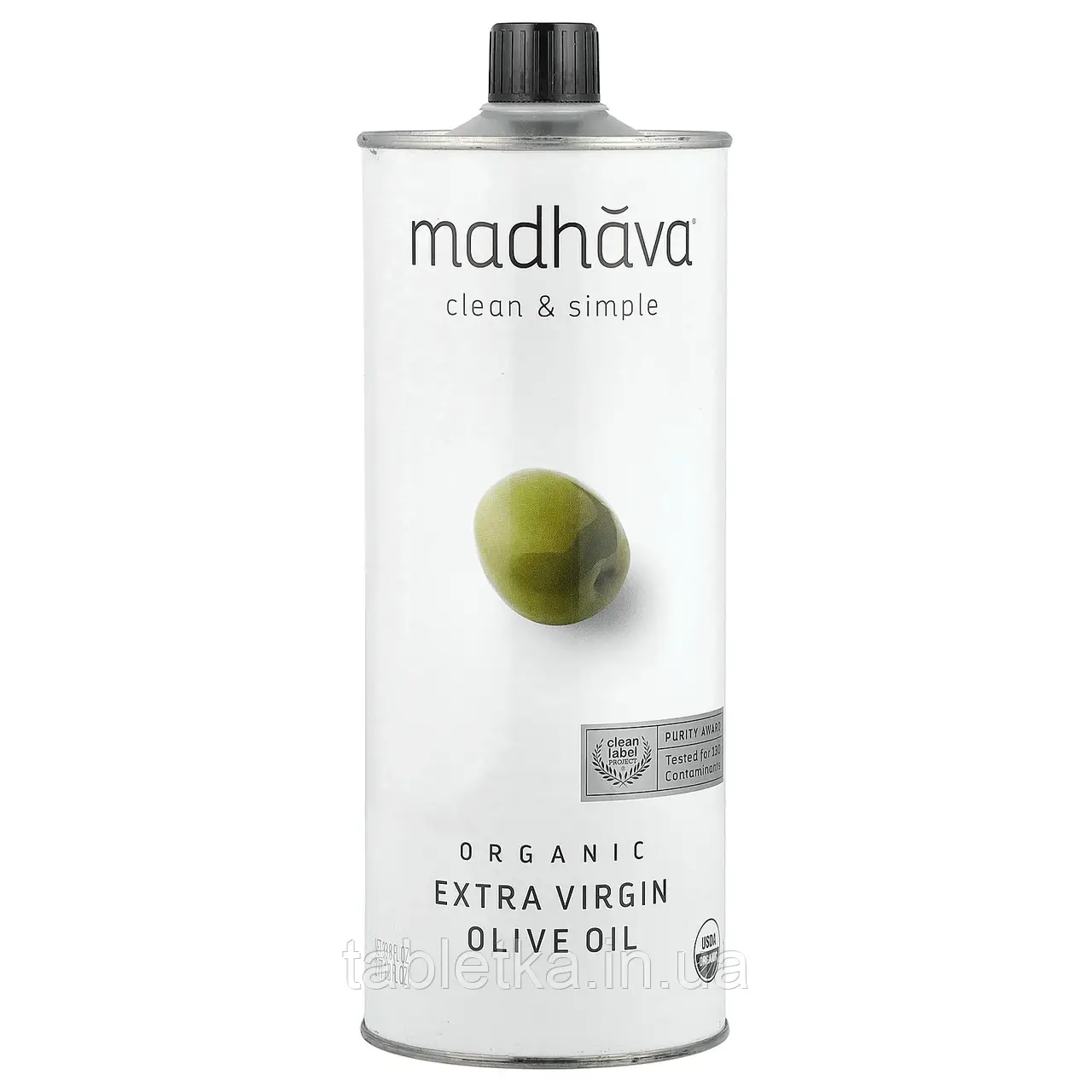 Madhava Natural Sweeteners, Органічна оливкова олія холодного пресування, 33,8 рідк. Унції Дніпр Дніпро