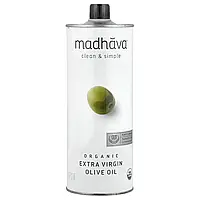 Madhava Natural Sweeteners, Органічна оливкова олія холодного пресування, 33,8 рідк. Унції Дніпр Дніпро