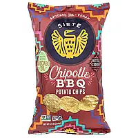 Siete, картопляні чипси, чипотле, барбекю, 156 г (5,5 унції)