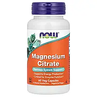 NOW Foods, Цитрат магнію, 400 мг, 60 рослинних капсул (133 мг на капсулу)
