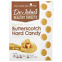 Dr. John's Healthy Sweets, Карамель Butterscotch, + клітковина, без цукру, 109 г (3,85 унції)
