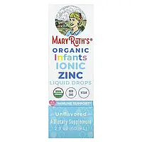 MaryRuth's, органічний іонний цинк для немовлят, рідкі краплі, для дітей від 6 до 12 місяців, без добавок, 1