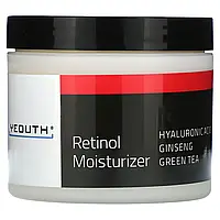 Yeouth, зволожувальний крем із ретинолом, гіалуроновою кислотою, женьшенем, зеленим чаєм, 118 мл (4 рідк. унції)