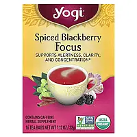 Yogi Tea, Ожина зі спеціями, 16 чайних пакетиків, 32 г (1,12 унції)