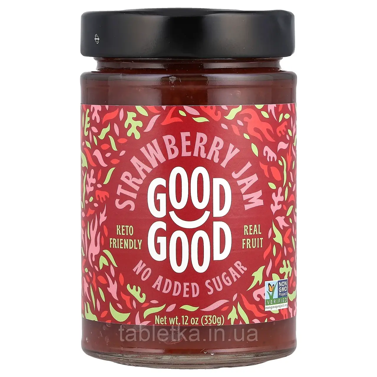 GOOD GOOD, Strawberry Jam, 12 oz (330 g)
