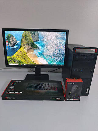 Б/в Комплект: Lenovo ThinkCentre M800 MT| i3-6100| 16GB RAM| 240GB SSD+500GB HDD| GT 630 2GB+LG 24MB37PM-B 24" 1920x1080, фото 1