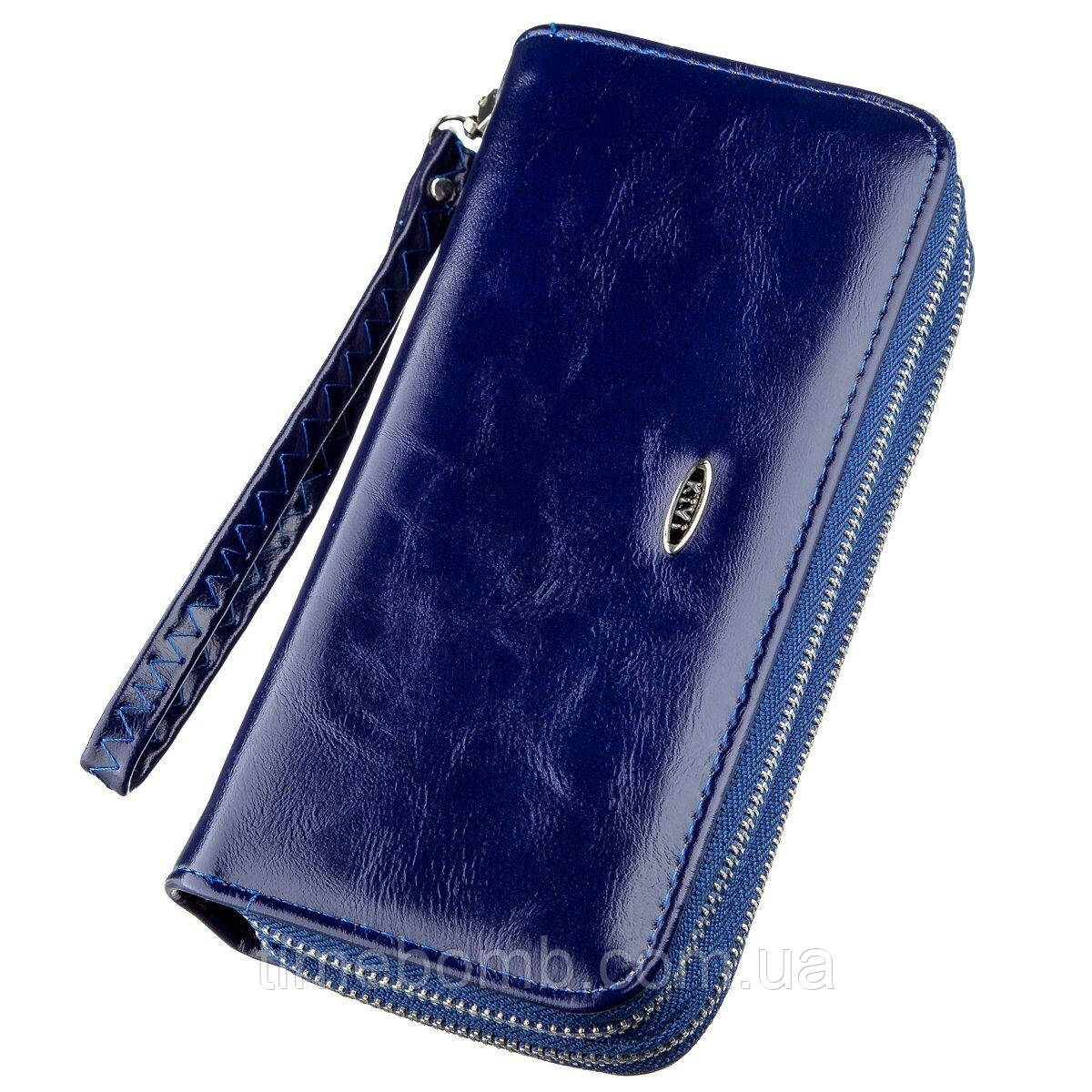 Гаманець жіночий з екокожі KIVI 19050 Синій, фото 1