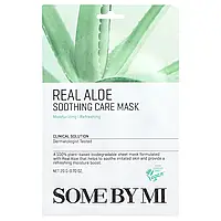 SOME BY MI, Real Aloe, заспокійлива маска для обличчя з алое, 1 шт., 20 г (0,70 унції)