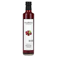 Madhava Natural Sweeteners, Органічний червоний винний оцет, 16,9 рідко. Унції Дніпр Дніпро