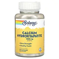 Solaray, гідроксиапатит кальцію, 1000 мг, 120 капсул (250 мг в 1 капсулі)