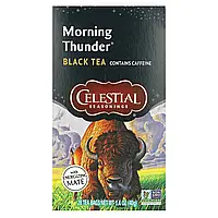 Celestial Seasonings, чорний чай, Morning Thunder, 20 чайних пакетиків, 40 г (1,4 унції)