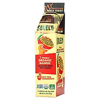 Solely, Organic Fruit Jerky, манго, збризкуване 100% какао, 12 смужок по 23 г (0,8 унції)