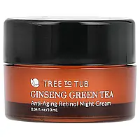 Tree To Tub, Ginseng Green Tea, антивіковий нічний крем з ретинолом, 10 мл (0,34 рідк. унці.) оригінал