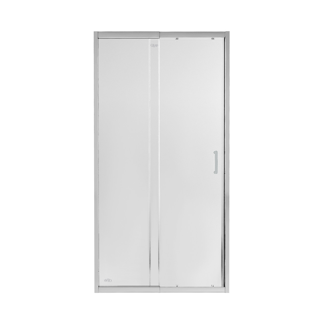 Душові двері в нішу Qtap Taurus CRM209-1.C6 90-100x200 см, скло Clear 6 мм, покриття CalcLess Techno-Torba Гарант Якості