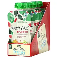 Beech-Nut, Fruities, Stage 2, яблуко, манго та морква, 12 пакетиків по 99 г (3,5 унції)