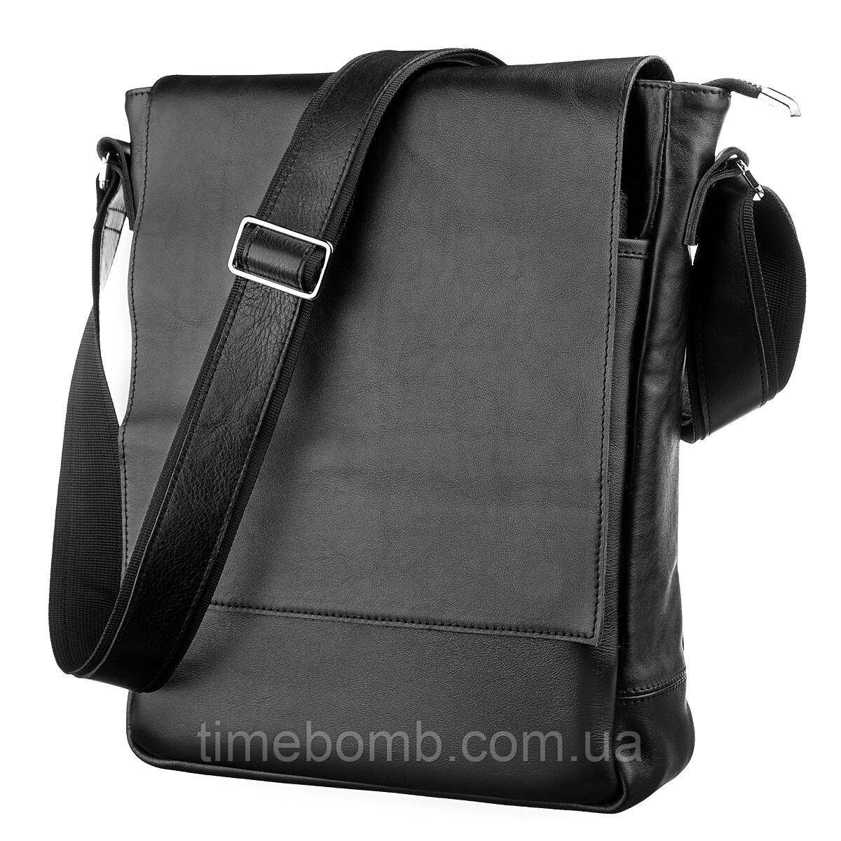 Сумка SHVIGEL 11079 шкіряна Чорна, фото 1