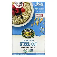 Nature's Path, Органічна вівсянка швидкого приготування, швидке приготування, 8 пакетиків, 320 г (11,3