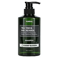 Kundal, Tea Tree&Macadamia, шампунь, вишневий колір, 500 мл (16,9 рідк. Унції)