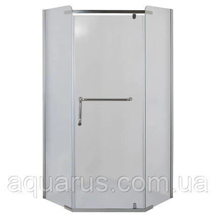 Душова кабіна без піддону Mixxus LINES SC01-90x90x185-TR CHROME прозоре скло 6мм (MI6915), фото 1