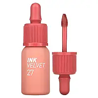 Peripera, Ink Velvet, тинт для губ, відтінок 27 полуничний нюдовий, 4 г (0,14 унції) оригінал