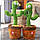 Інтерактивна іграшка Dancing cactus розмовляє танцюючий кактус, м'яка іграшка кактус, Плюшевий кактус, фото 3