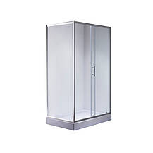 Душова кабіна з низьким піддоном Mixxus HARD SCT01-100x90x198-TR CHROME прозоре скло 5мм (MI6909), фото 5