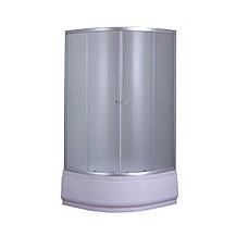 Душова кабіна з високим піддоном Mixxus PLAIN SCT01-90x90x195-FB SATIN матове скло 4мм (MI6894), фото 5
