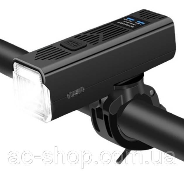 Велофара з сигналом Waterproof MT-007-T6 450Lum 18650 з виносною кнопкою Довговічний велосипедний ліхтар