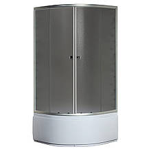 Душова кабіна з високим піддоном Mixxus PLAIN SCT01-90x90x195-GR SATIN сіре тоноване скло 4мм (MI6895), фото 5