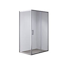 Душова кабіна без піддону Mixxus HARD SC01-120x80x185-TR CHROME прозоре скло 5мм (MI6912), фото 6