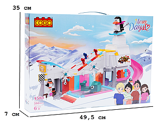 Конструктор "Щасливої подорожі" (580 елм.) Гірсколижний курорт / COGO