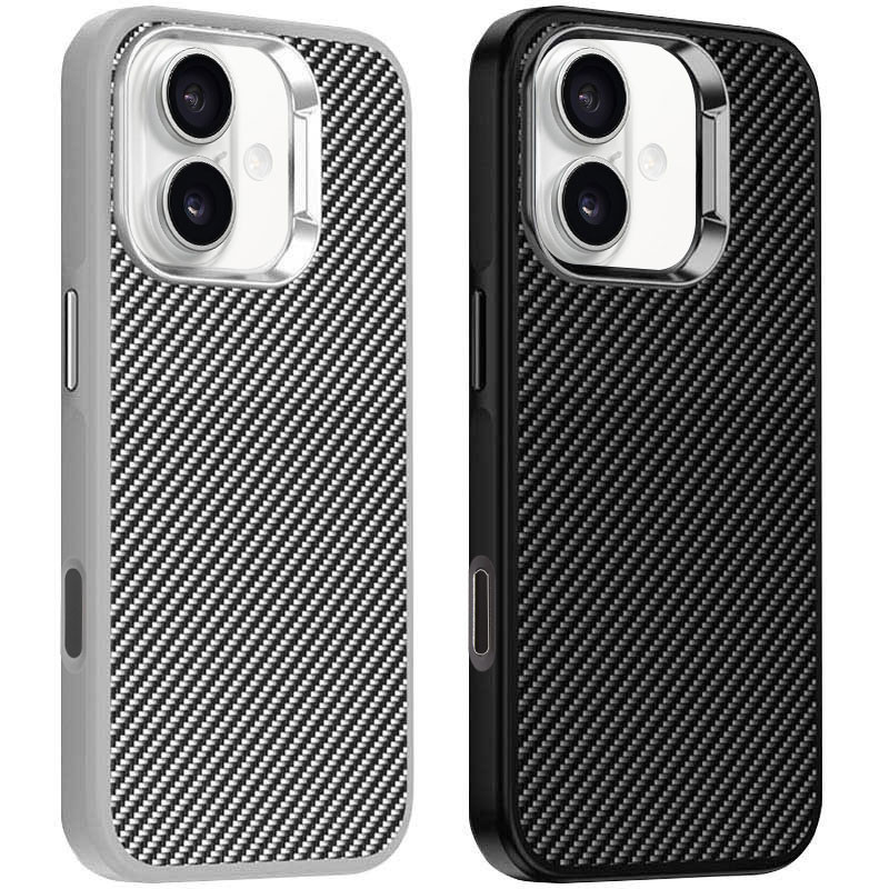 Чохол TPU+PC Carbon with MagSafe для Apple iPhone 16 (6.1")