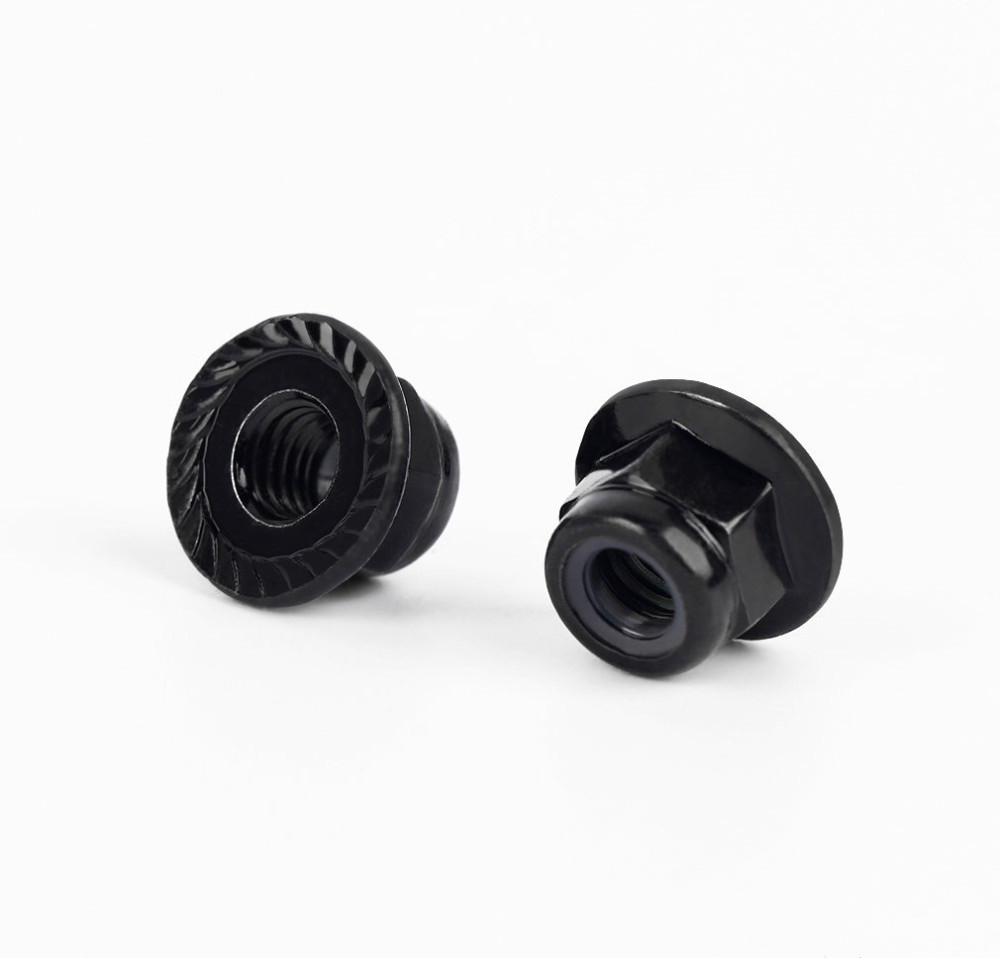 Гайки самоблокувальні з нейлоновим фіксатором M5, комплект 2шт (1CW+1CCW), для пропелерів, чорні