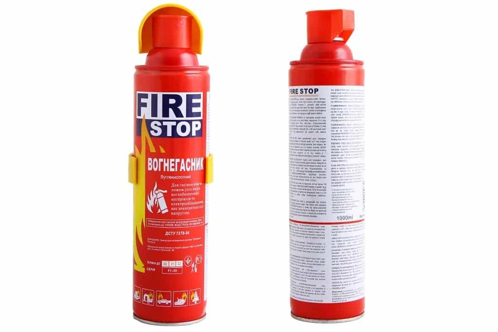 Вогнегасник вуглекислотний 1.0кг "Fire Stop" з кріпленням