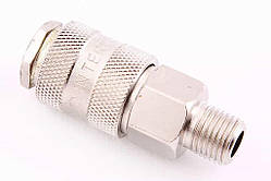 З'єднання швидкороз'ємне з зовнішньою різьбою 1/4" "Intertool"