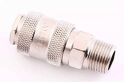 З'єднання швидкороз'ємне з зовнішньою різьбою 3/8" "Intertool"
