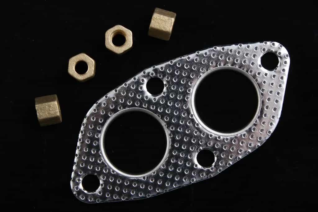 Прокладка приймалної труби Таврія перф. + 4 латунні гайки "BS Auto", фото 1