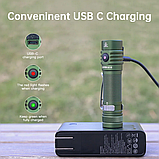 Ліхтар SOFIRN SC18 Green (1800LM, Luminus SST40, IP67, USB-C, Кліпса) Без батареї, фото 5