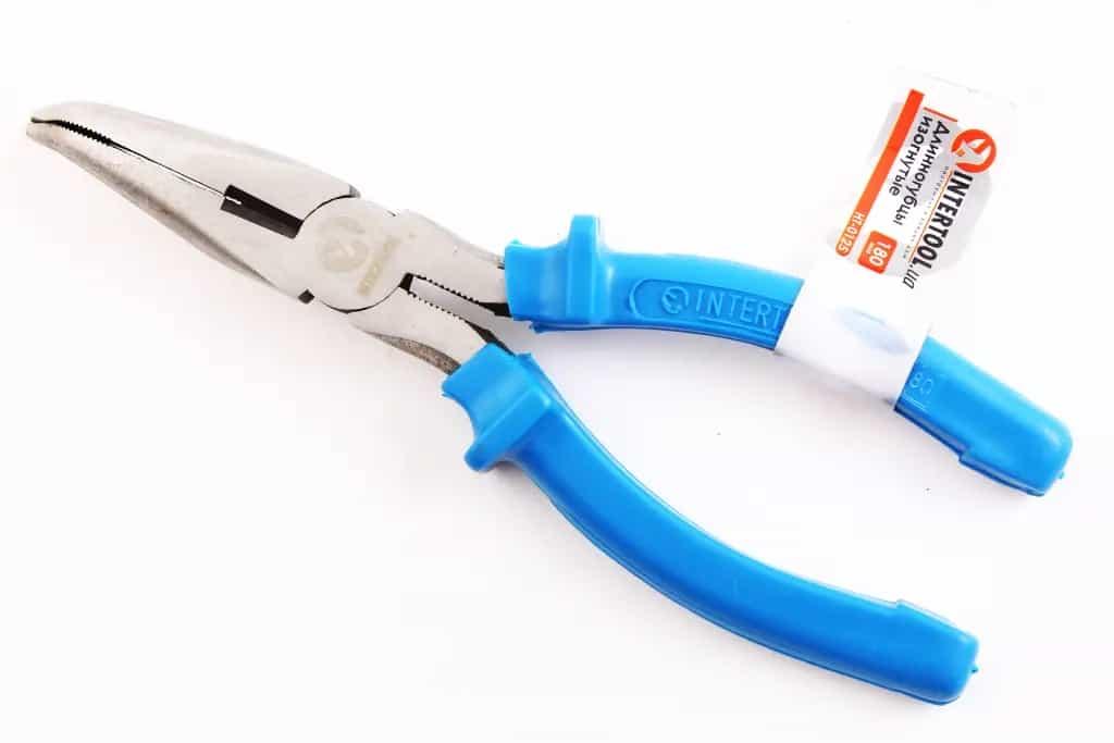 Довгогубці вигнуті 180 мм "Intertool"